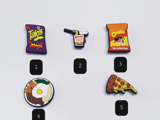 2022 New Croc Charm Styles | Snacks Jibbits For Crocs Pick Your Own Croc Charms Food Jibbits Pizza Jibbit Ramen