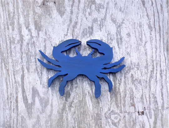 Large Blue Crab, Chesapeake Bay Decor, Maryland Wall Art, Nautical Beach House Coastal Seafood Restaurant Decor