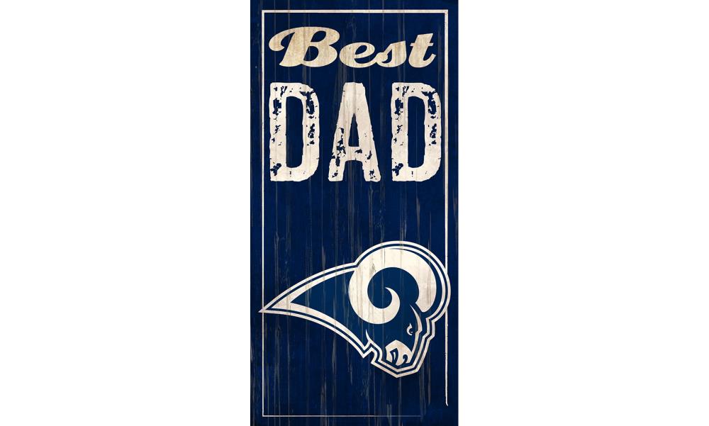 Fan Creations Los Angeles Rams Frameless 6-in H x 12-in W Sports MDF Print | N0632-LAR