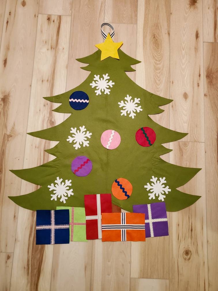 Wool Blend Felt Christmas Tree Set