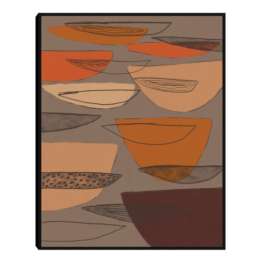 Transparent Shapes by Alisa Galitsyna Framed Canvas Wall Art: Multi by World Market