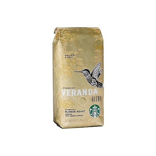 Starbucks Veranda Blend Ground Coffee, Blonde Roast, 16 oz. (11019631)