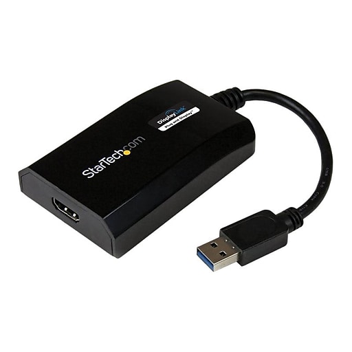 StarTech USB 3.0 To HDMI External Multi Monitor Video Graphics Adapter For Mac & PC, Black