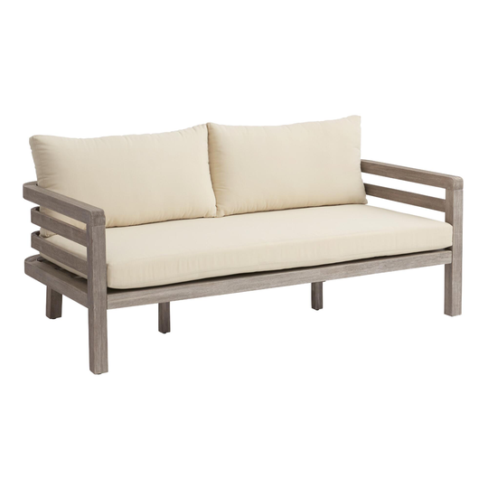 Graywashed Acacia Marciana Outdoor Patio Bench - Wood by World Market
