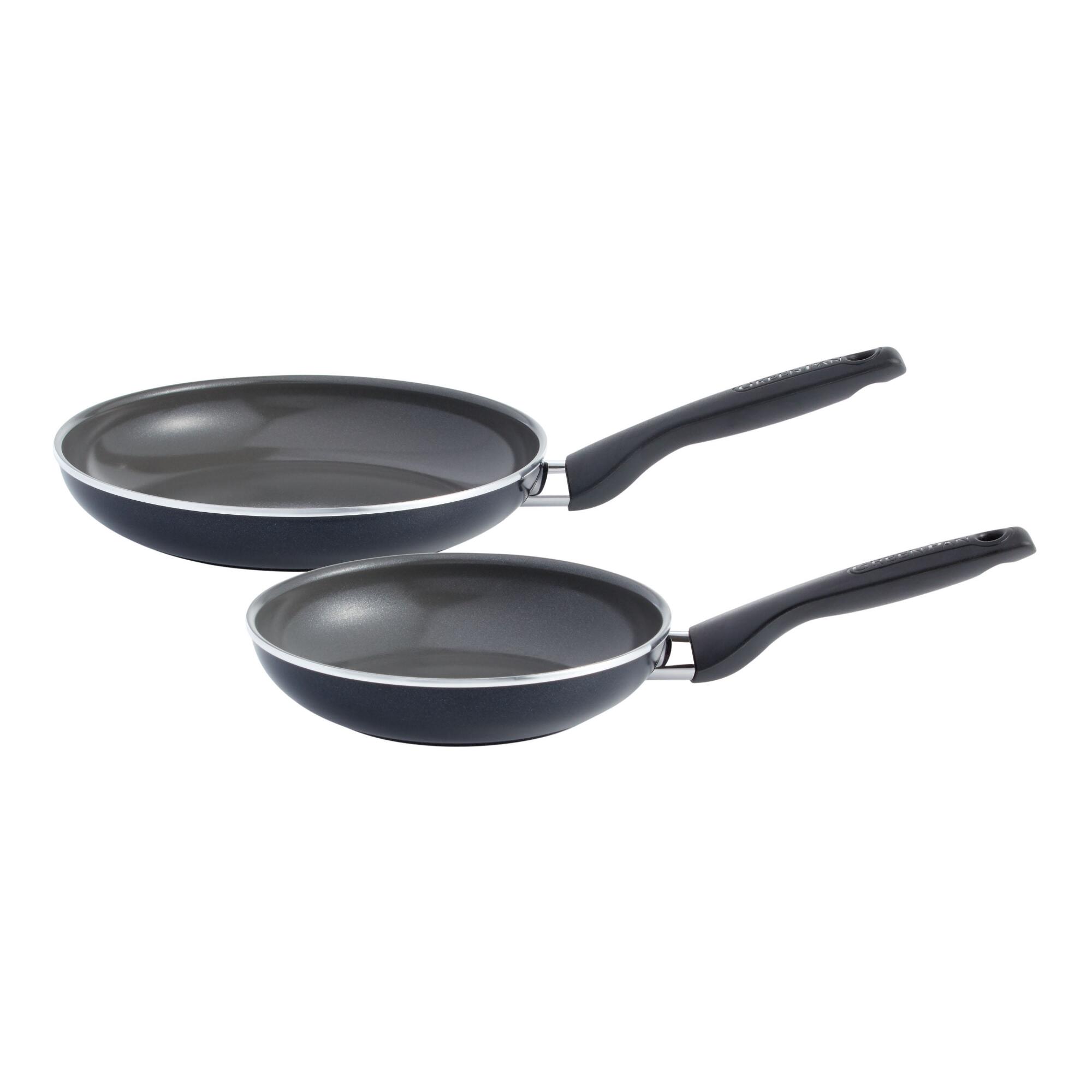 GreenPan Black Presidio Nonstick Ceramic Frypans 2 Pack by World Market