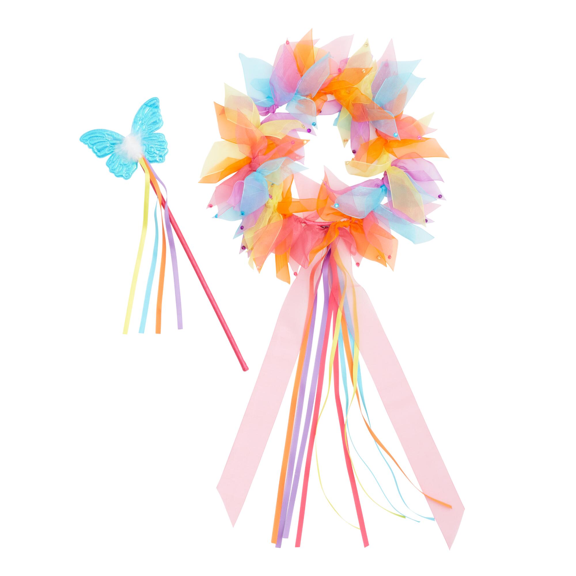 Little Adventures Rainbow Fairy Dress Up Accessories: Multi - Polyester by World Market