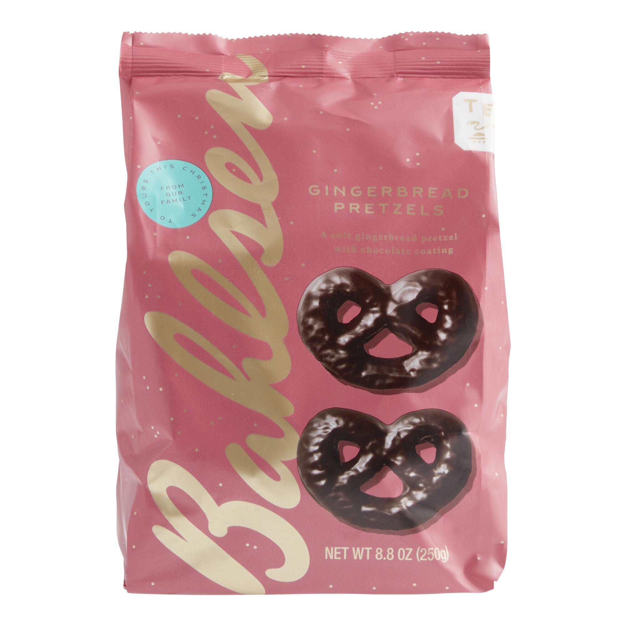 Bahlsen Dark Chocolate Gingerbread Pretzel Shaped Cookies by World Market