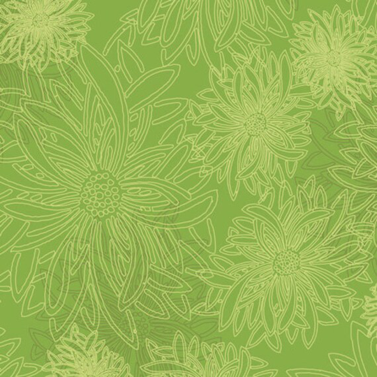 Floral Elements Lettuce Fe-527, Art Gallery Fabrics, Blender Fabric, Quilt Lime Green Cotton Fabric By The Yard
