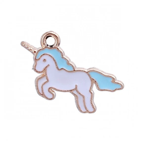 22mm Cute Unicorn Enamel Charm
