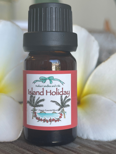 Island Holiday Essential Oil/Citrus/Cinnamon/Ginger/Clove/Nutmeg/Made With Aloha in Hawaii/Organic/Christmas/Gift/Holiday Gift/Blend Oil