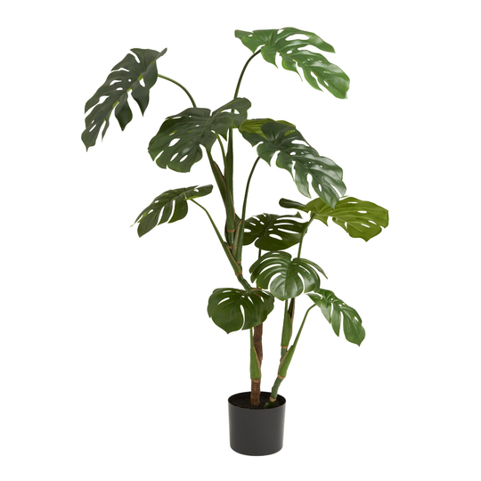 Large Faux Monstera Plant: Green - Plastic by World Market