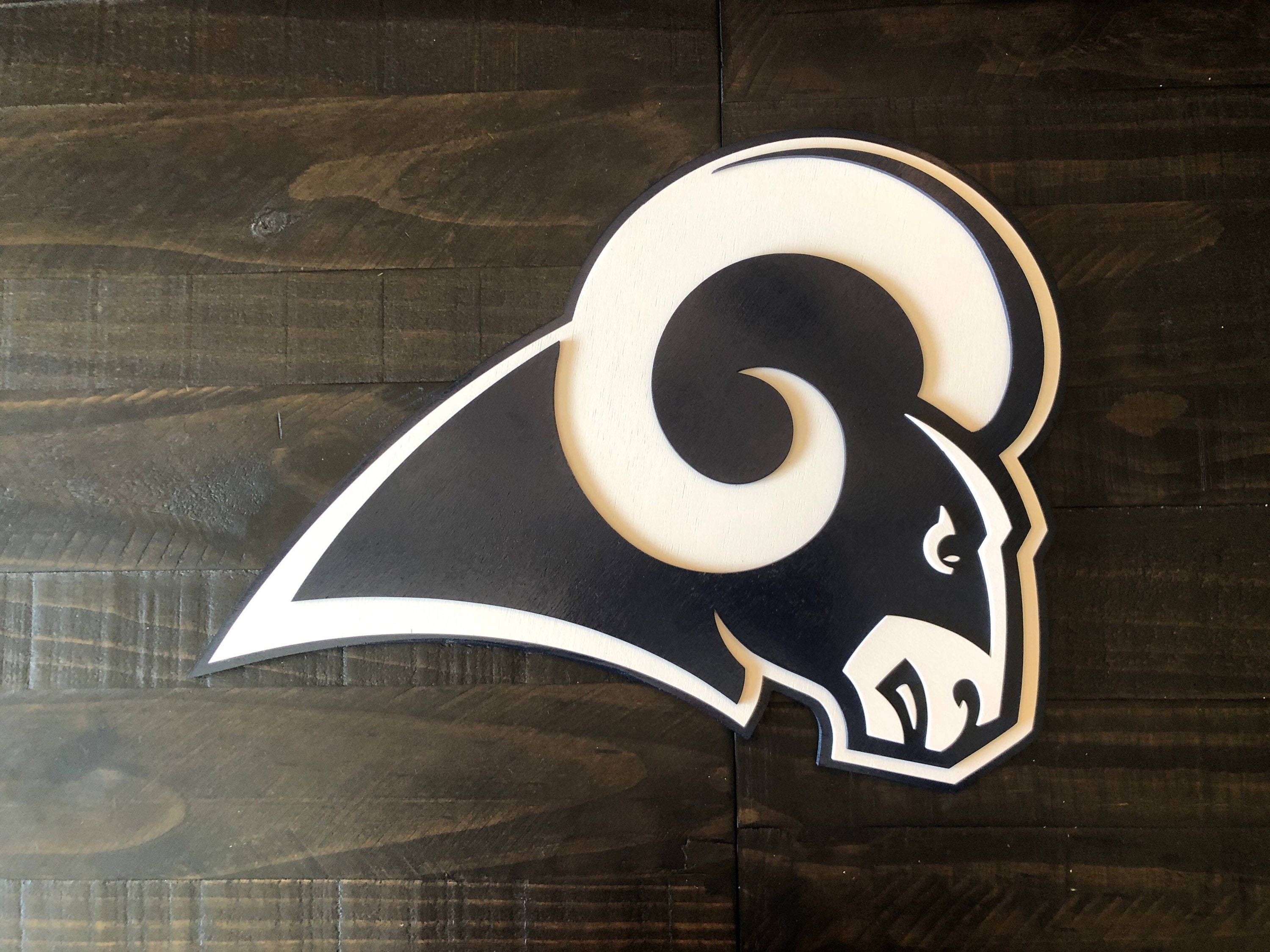 Los Angeles Rams Wooden Sign