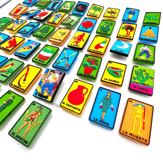 Loteria Charm, Borracho, Mexican Game, Holiday Latinx Latino, Shoe Clips