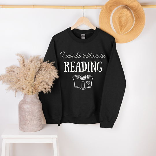 I Would Rather Be Reading Sweater, Book Lover T-Shirt, Bookish, Librarian Gifts, Shirts, Lover Gift, Teacher Shirt, Bookworm Gift