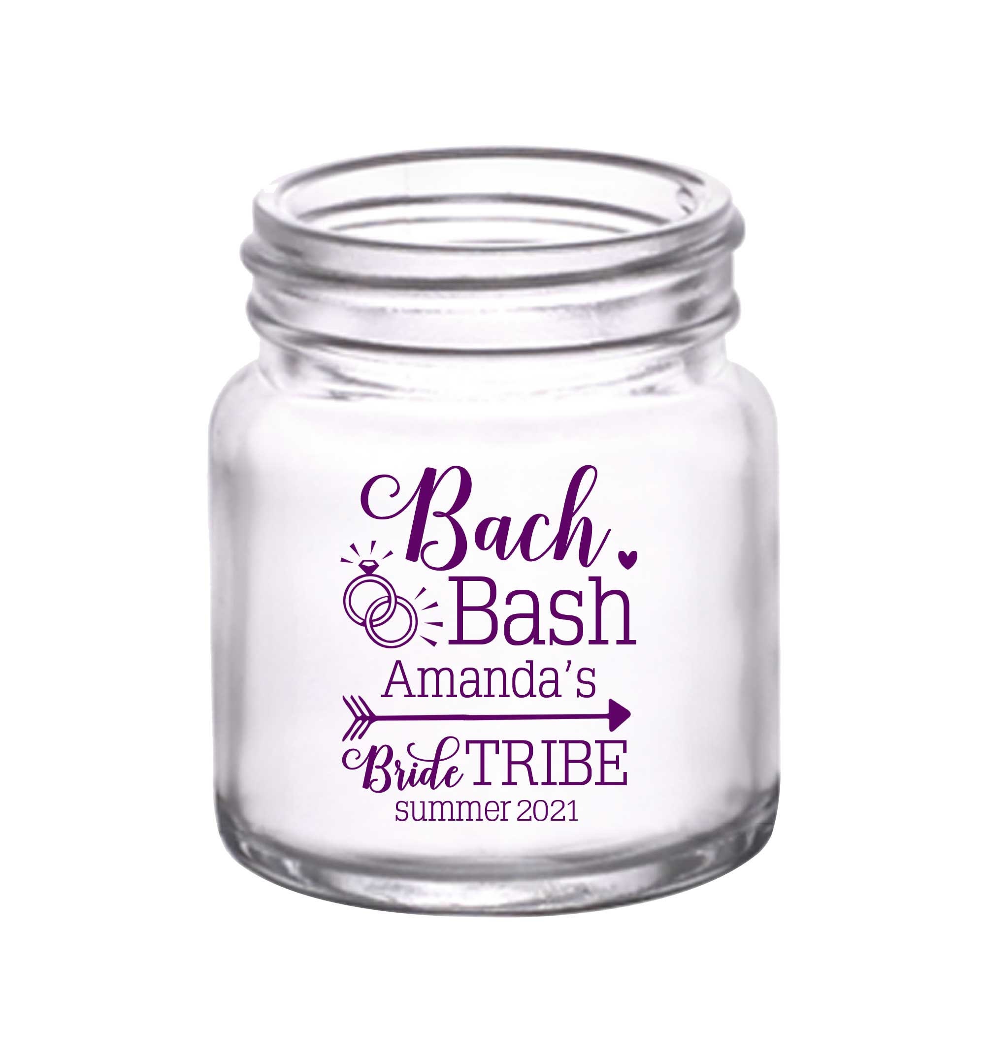 Rustic Bachelorette Party Favors Small Mason Jars Shot Glasses For Bridesmaids Personalized Gifts Guests 1Af Bride Tribe
