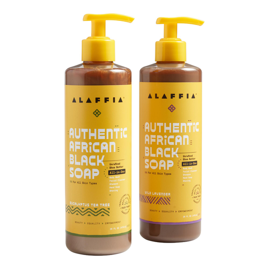 Alaffia Authentic African Black Soap All In 1 Wash: White by World Market