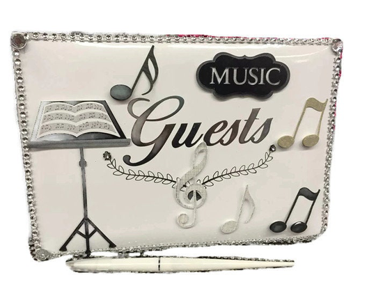 Music Enthusiast Party Guest Book Favor Keepsake Gift