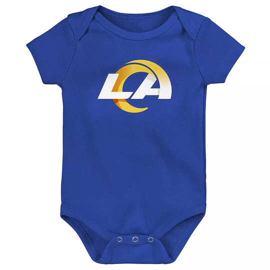 Infant Royal Los Angeles Rams Team Logo Bodysuit, Infant Unisex, Size: 6-9 Months, Blue
