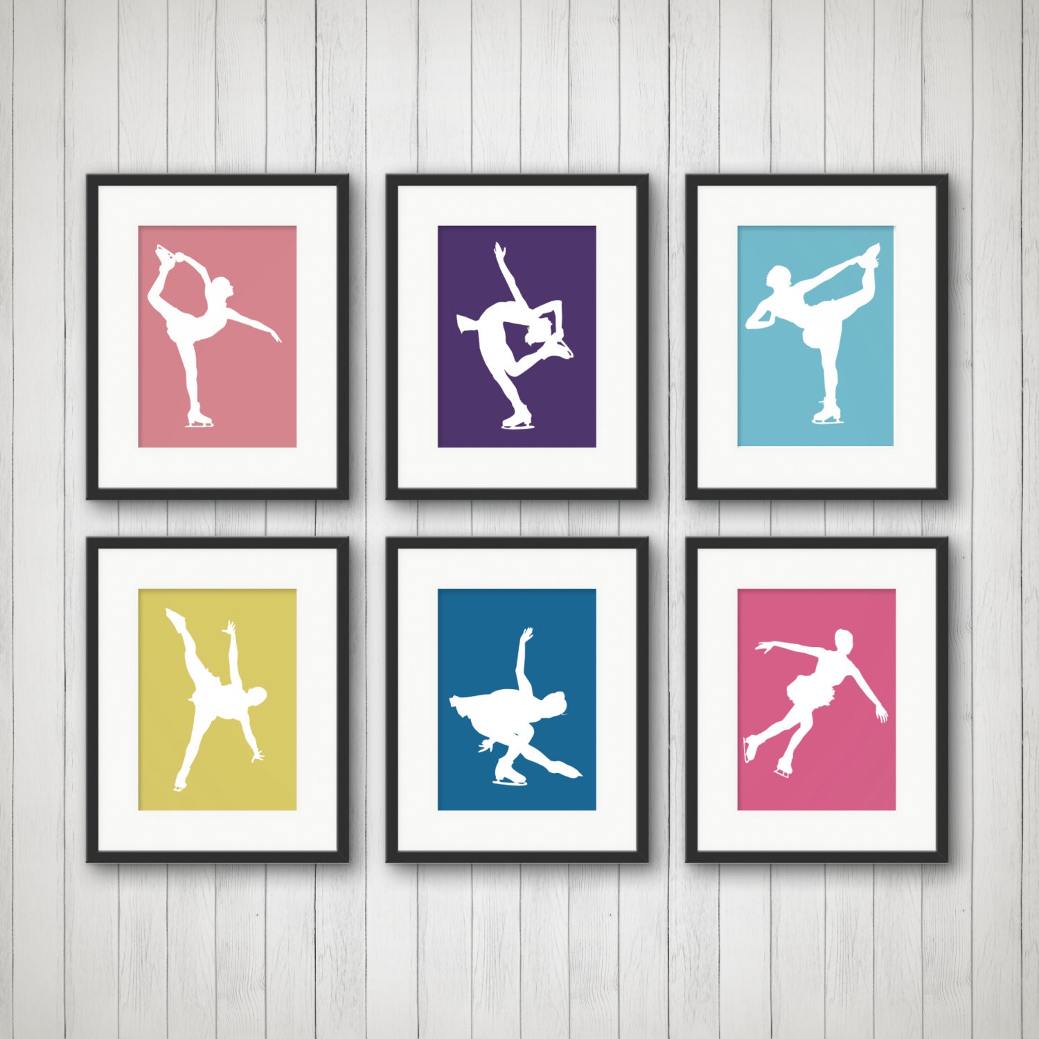 Figure Skating Gifts - Ice Great Girl's Bedroom Wall Art Personalized Gift For Skater