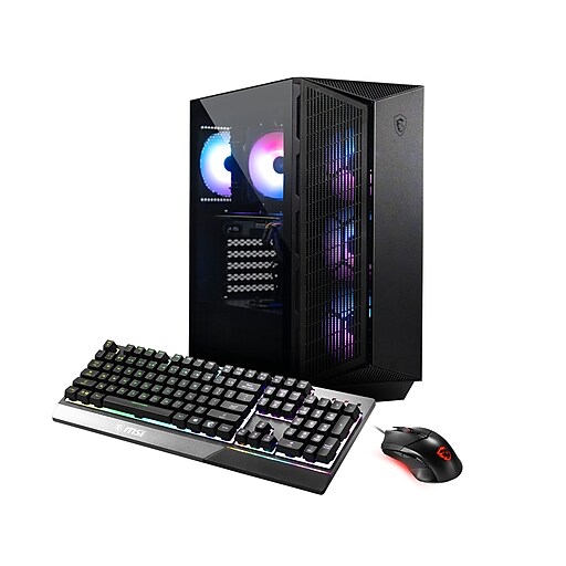 MSI Aegis ZS 3CQ-265US Gaming Desktop Computer, Intel Core AMD Ryzen 5 3600, 16GB Memory, 512GB SSD