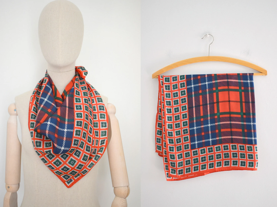 1960S Baar & Beards Silk Blend Scarf