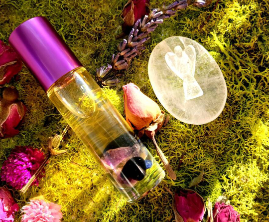 Om Essential Oil Anointing Blend. Frankincense, Sandalwood, Patchouli, Vetiver. 10 Ml