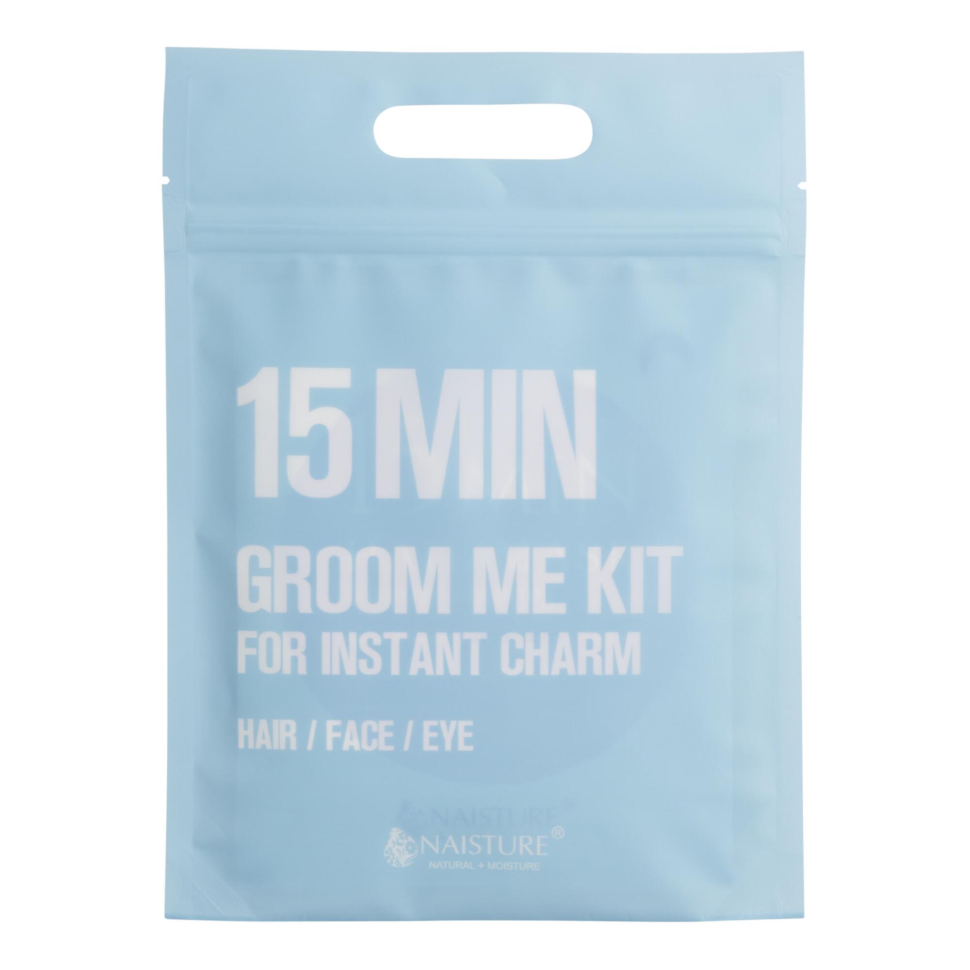 Men's Korean Beauty 15 Min Groom Me Mask Set: Blue - Plastic by World Market