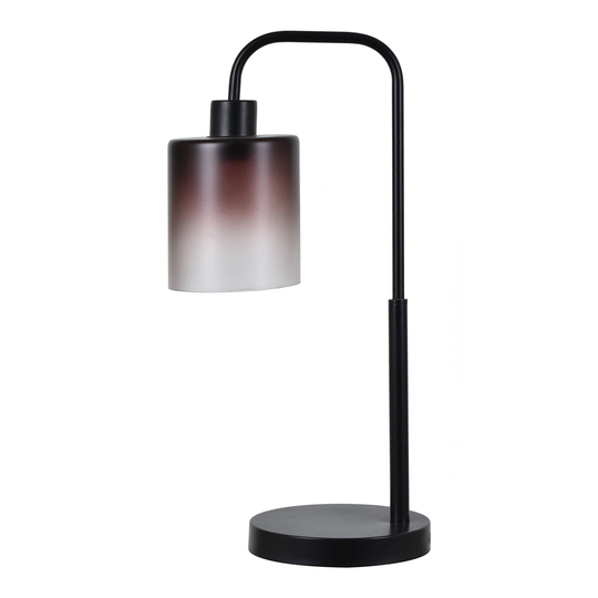 Ombre Glass and Black Metal Task Lamp by World Market