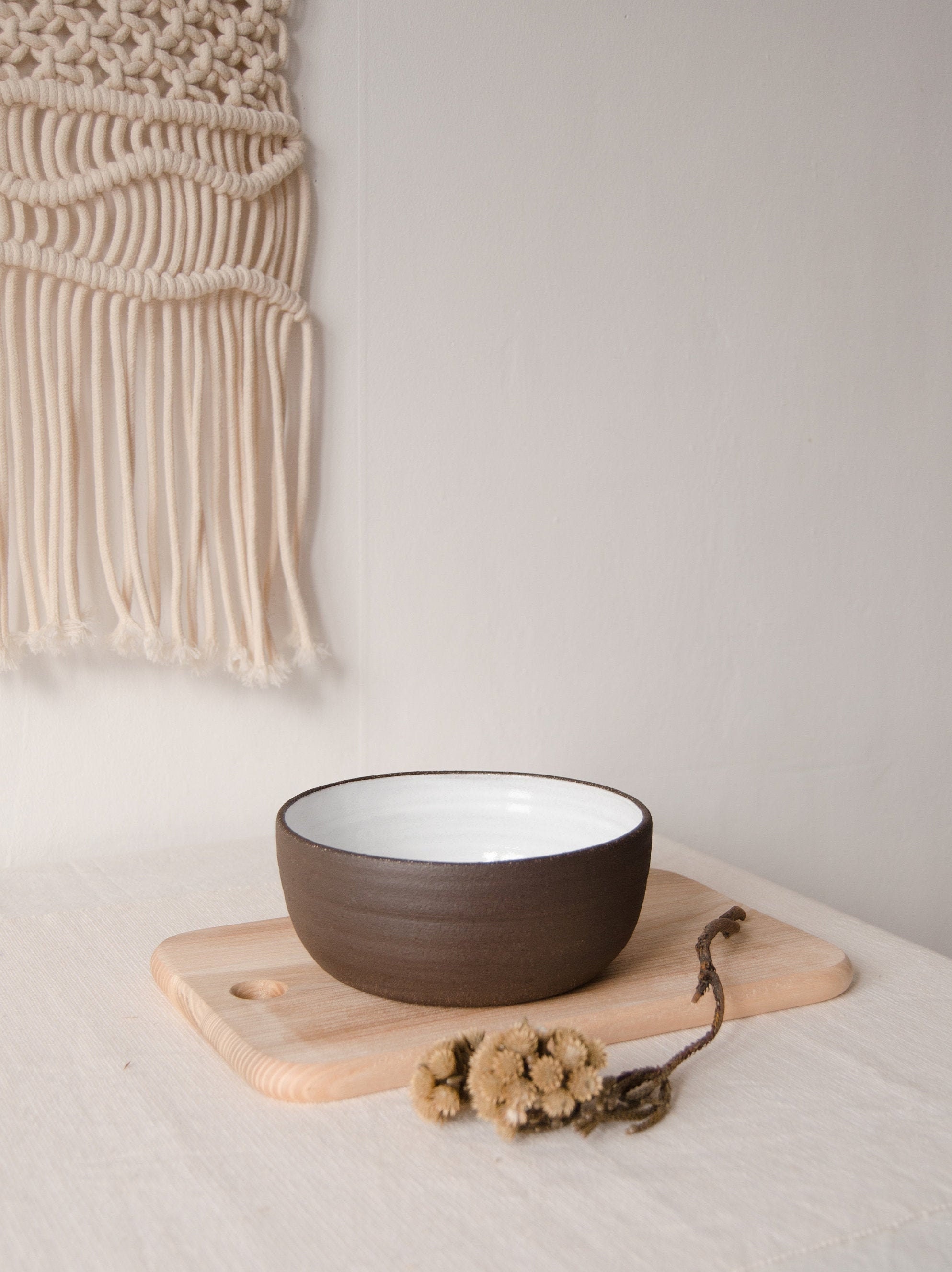 Ceramic Ramen Bowl, Pottery Fruit Soup Dinnerware, Salad Clay Cereal Noodle Rice Bowl