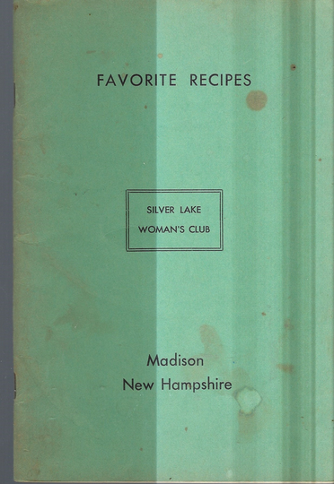 Madison New Hampshire Vintage C1950 Silver Lake Woman's Club Favorite Recipes Cookbook Nh Community Collectible Souvenir Rare Cook Book