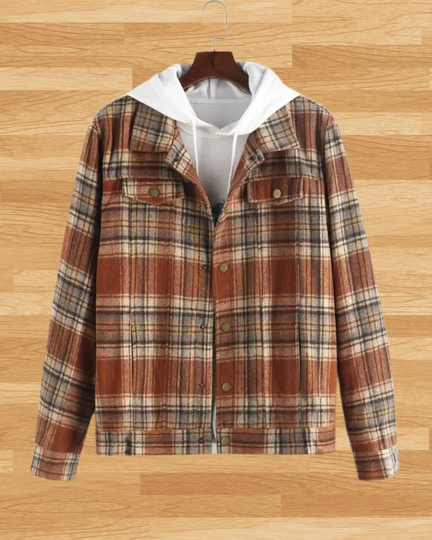 Wool Blend Flannel Shacket Vintage Vibe Plaid Checkered Work Shirt Jacket 70S Inspired Lumberjack Jacket