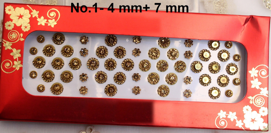 Gold Round Bindis, Bridal Bindis Stickers, Stone Bindis, Gold Face Jewels Bindis, India Bindis, Wedding Bollywood Jewelry