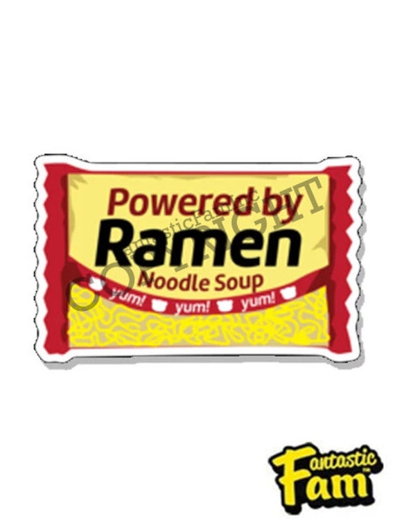 Powered By Ramen Sticker