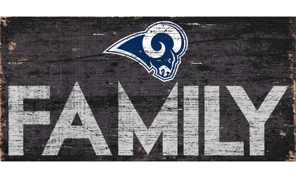 Fan Creations Los Angeles Rams Frameless 6-in H x 12-in W Sports MDF Print | N0731-LAR