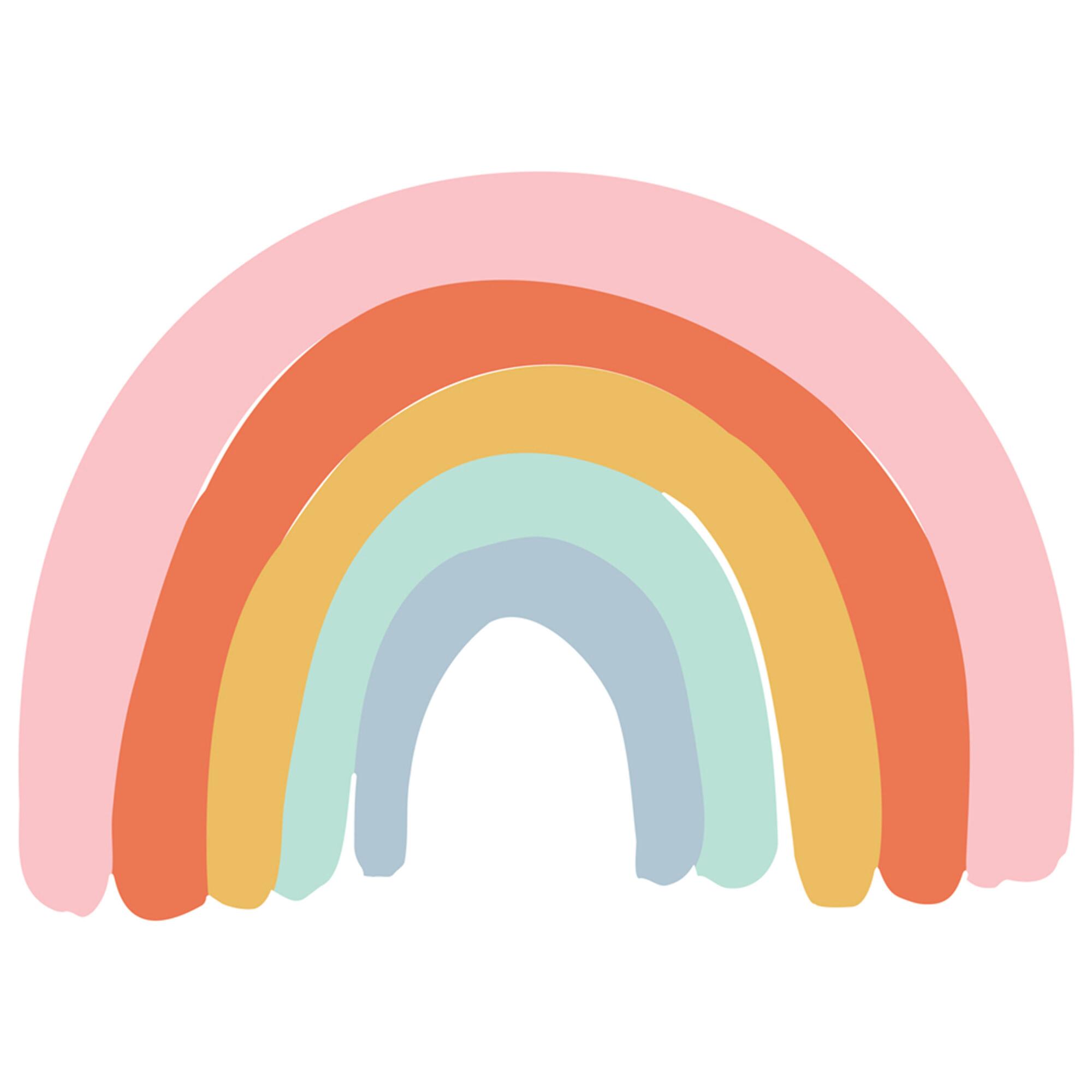 Pastel Rainbow Peel And Stick Wall Decal: Multi by World Market