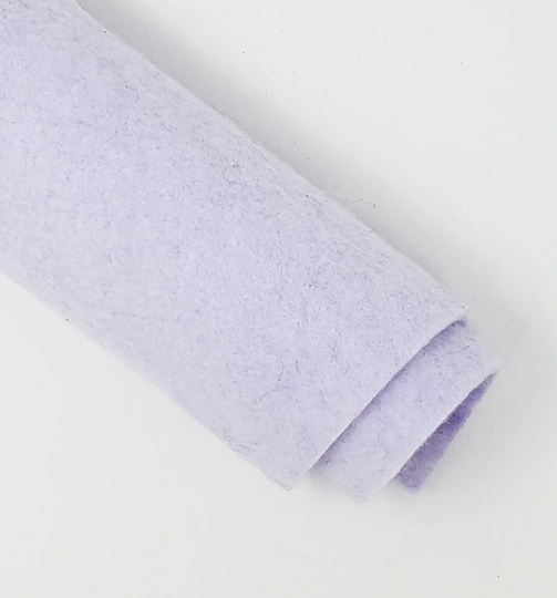 Hand Washed Merino Wool Blend Felt 9"x12" Sheets Blissful Lavender Color