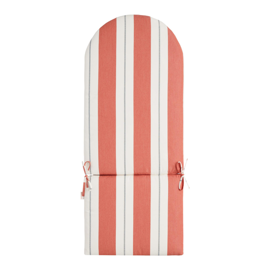 Sunbrella Persimmon Stripe Adirondack Chair Cushion: Orange/Multi - Acrylic by World Market