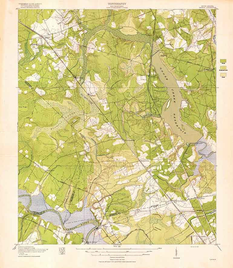 1919 Topo Map Of Ladson South Carolina Quadrangle
