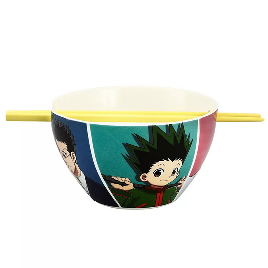 Hunter x Hunter Ramen Bowl with Chopsticks, Multicolor