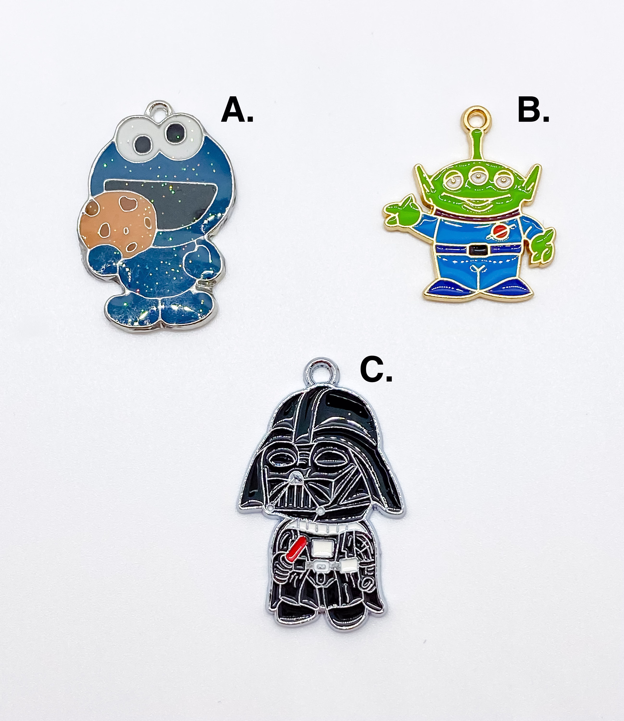 Characters 1 Pc Dark V Toy S Cookie M Alien Movie Tv Cartoon Charm Resin Enamel Jewelry Pendant Free Shipping Great Gifts For Kids & Pets