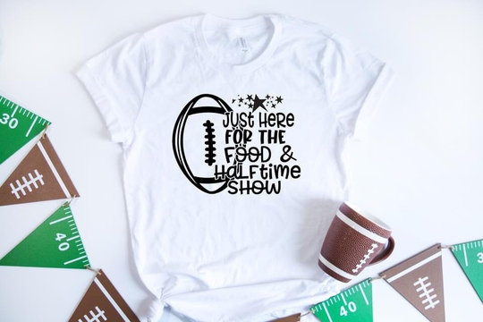 Just For The Food & Halftime Show Shirt, Nfl Superbowl Funny 2022, 56