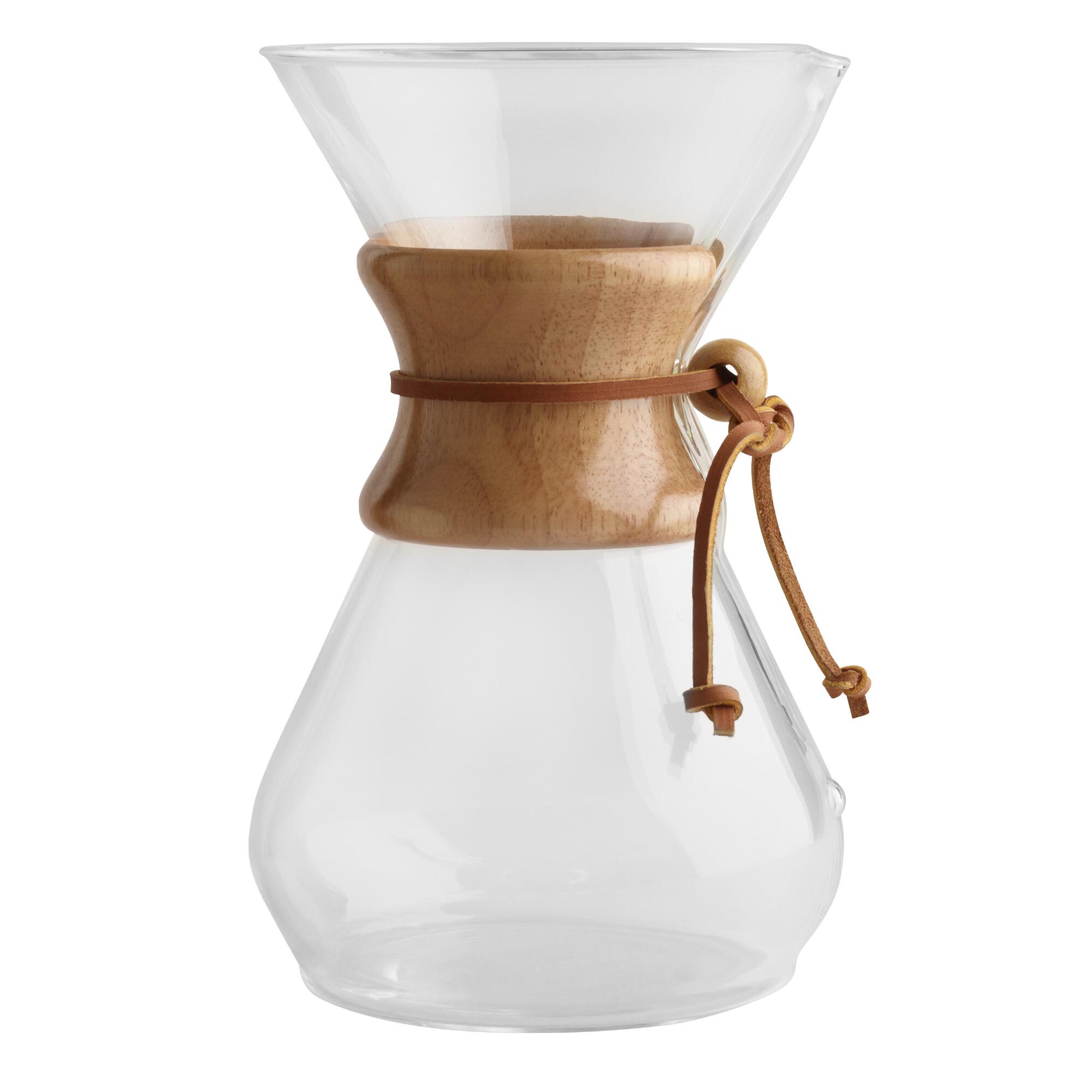 Chemex 8 Cup Glass Pour Over Coffee Maker: Natural by World Market