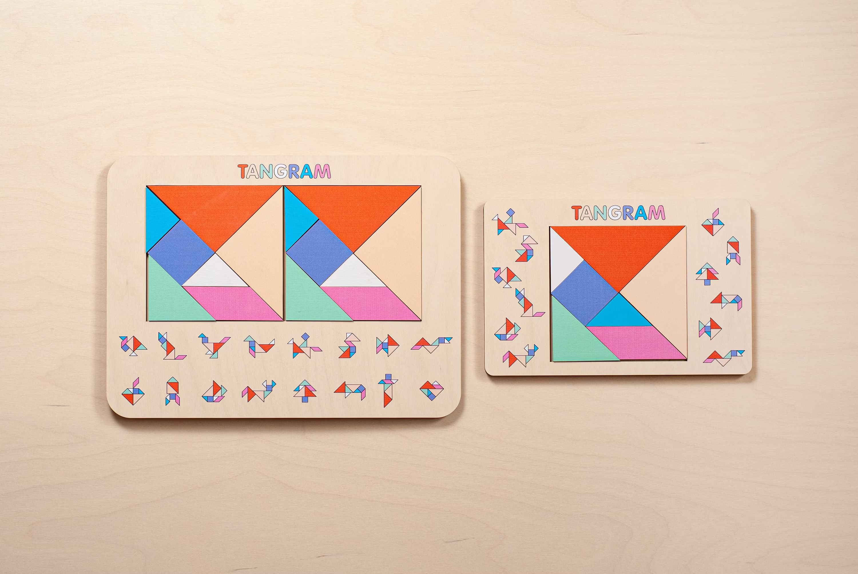 Tangram Toys, Game, Gift For Kids, Baby Girl Gift, Boy Toddler Learning Toy, Educational Kids Activity Eco Toy