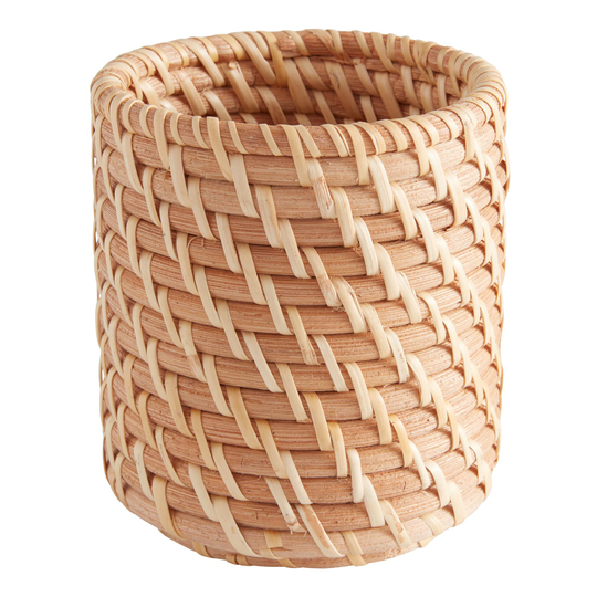 Natural Rattan Benson Pencil Cup - Water Hyacinth by World Market