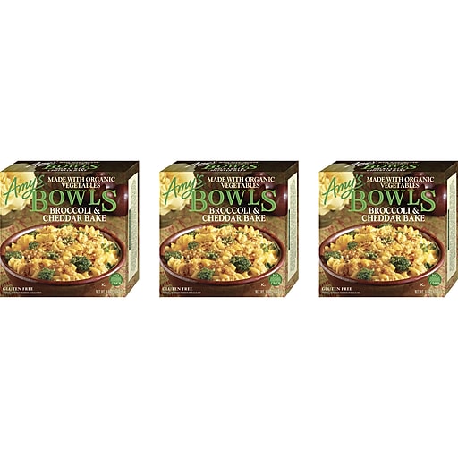 Amy's Broccoli & Cheddar Bake Bowl, 3/Pack (811)