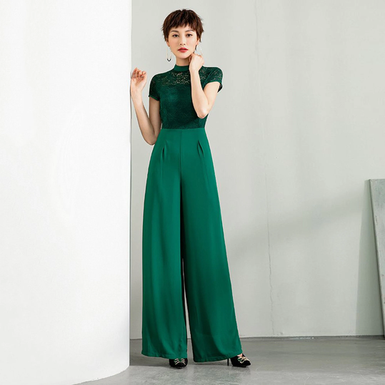 Custom Jumpsuit, Lace Jumpsuit, Green Jumpsuit, Black Jumpsuit, Long Jumpsuit, Wedding Jumpsuit, Vintage Jumpsuit, Formal Jumpsuit, Prom Jumpsuit