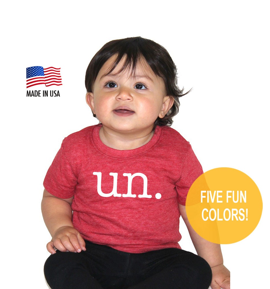 French First 1st Birthday Un Tri Blend Baby T-Shirt - One Infant Boy Or Girl Tee Twins Triplets
