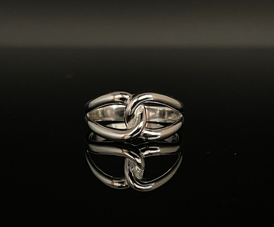 Eternity Knot Silver Ring // 925 Sterling Sizes 5 To 10