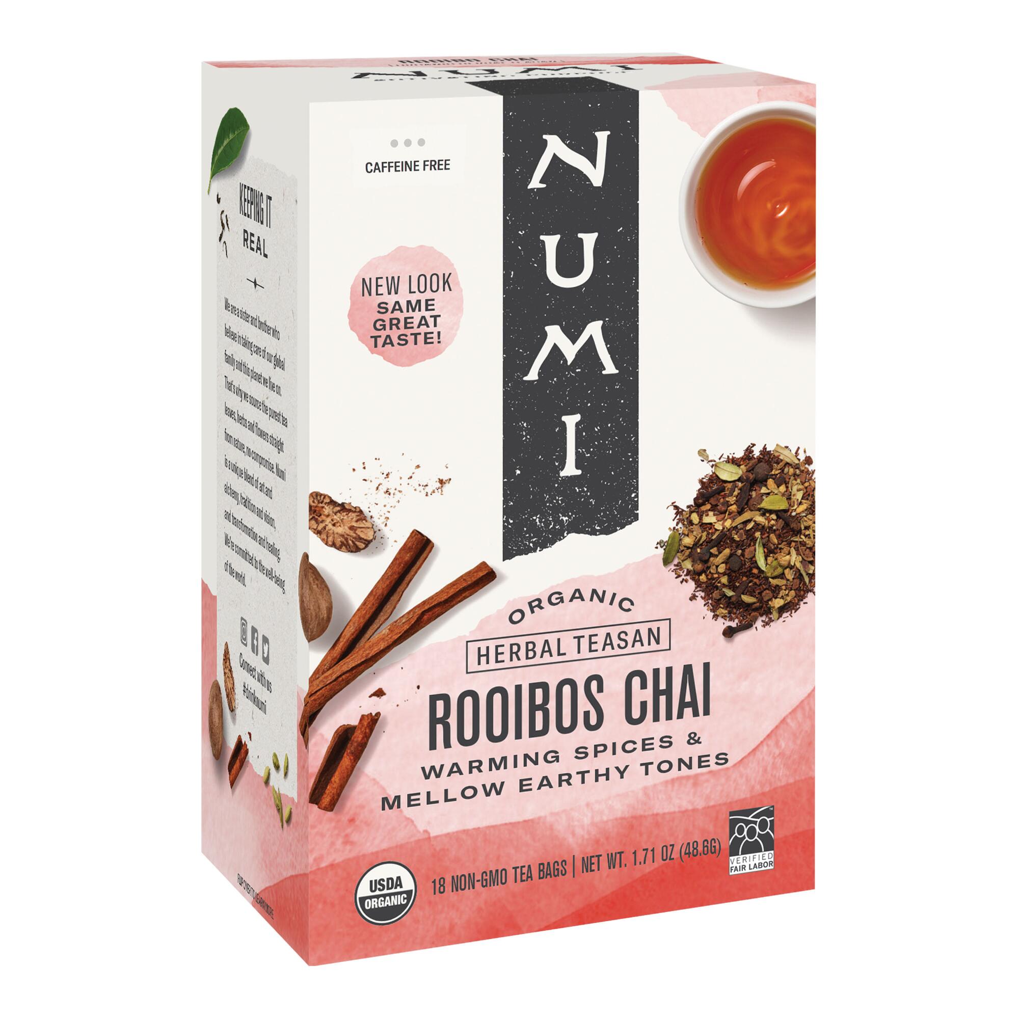 Numi Organic Rooibos Chai Tea 18 Count by World Market