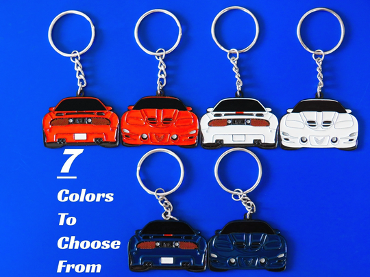Pontiac Trans Am Ws6 Keychain Double-Sided 1998-2002 Firebird Accessories Key Ring Gifts For Car Enthusiasts, Dad, Him, Her, & More